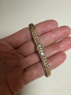 John Hardy Gold and Silver Woven Bracelet